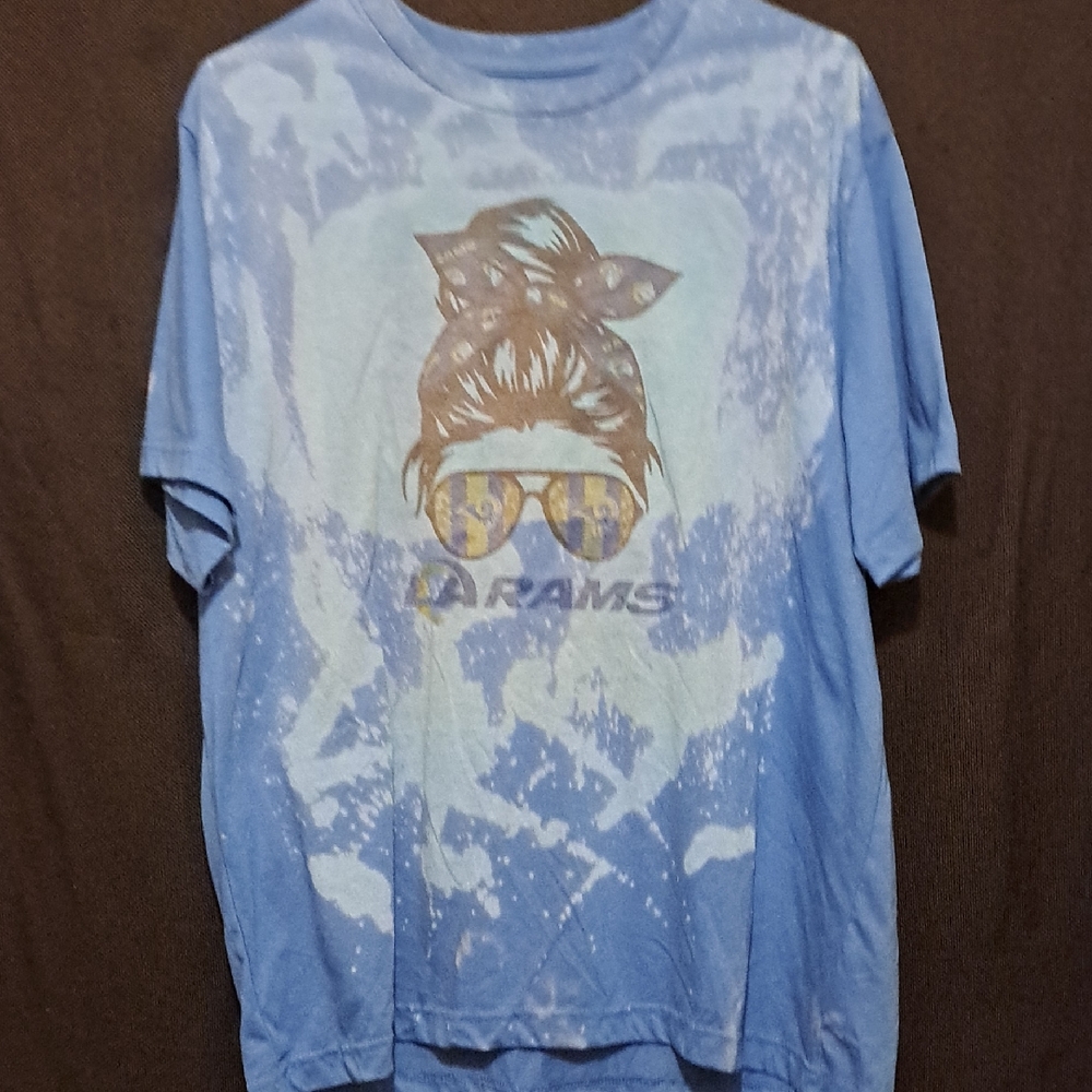 George Blue Short Sleeve Tee with Graphic Design